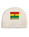 Bolivia Flag Adult Fleece Beanie Cap Hat-Beanie-TooLoud-White-One-Size-Fits-Most-Davson Sales