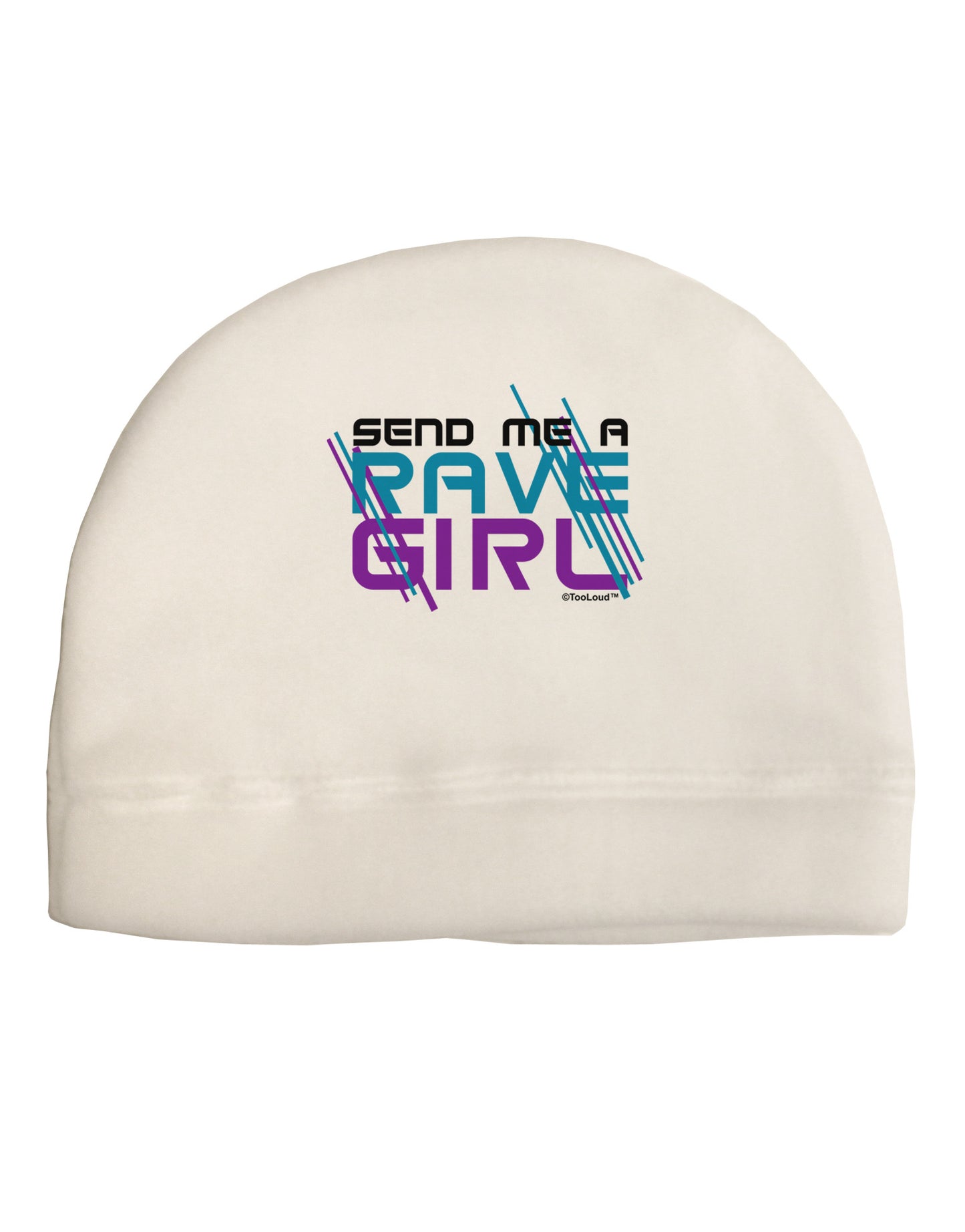 Send Me A Rave Girl Adult Fleece Beanie Cap Hat-Beanie-TooLoud-White-One-Size-Fits-Most-Davson Sales