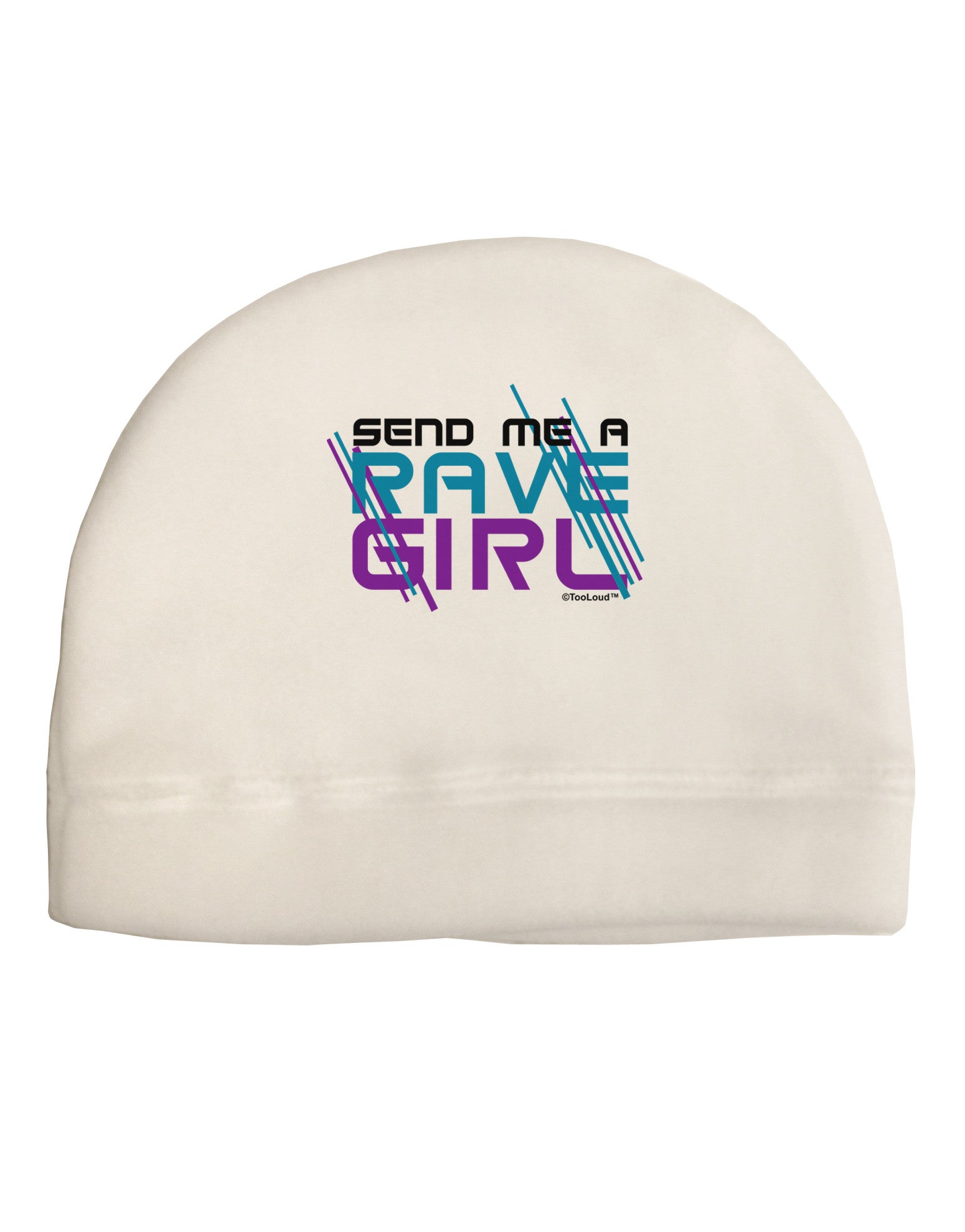 Send Me A Rave Girl Adult Fleece Beanie Cap Hat-Beanie-TooLoud-White-One-Size-Fits-Most-Davson Sales