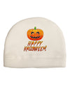 Jack-O-Lantern Watercolor Halloween Child Fleece Beanie Cap Hat-Beanie-TooLoud-White-One-Size-Fits-Most-Davson Sales