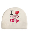 I Love Heart My Wife Adult Fleece Beanie Cap Hat-Beanie-TooLoud-White-One-Size-Fits-Most-Davson Sales