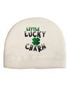 Little Lucky Charm Adult Fleece Beanie Cap Hat-Beanie-TooLoud-White-One-Size-Fits-Most-Davson Sales