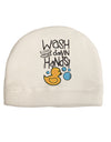 Wash your Damn Hands Adult Fleece Beanie Cap Hat-Beanie-TooLoud-White-One-Size-Fits-Most-Davson Sales