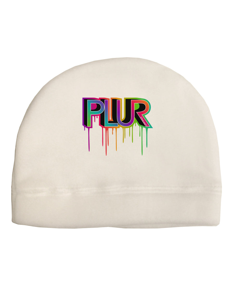 PLUR Paint Adult Fleece Beanie Cap Hat-Beanie-TooLoud-White-One-Size-Fits-Most-Davson Sales