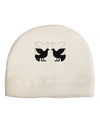 Four Calling Birds Adult Fleece Beanie Cap Hat-Beanie-TooLoud-White-One-Size-Fits-Most-Davson Sales