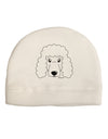 Cute Poodle Dog - White Adult Fleece Beanie Cap Hat by TooLoud-Beanie-TooLoud-White-One-Size-Fits-Most-Davson Sales