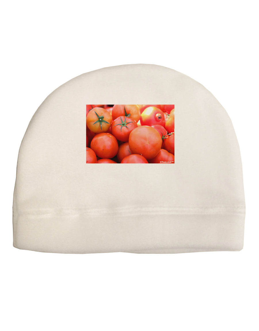 Buy Local Produce Tomatoes Adult Fleece Beanie Cap Hat-Beanie-TooLoud-White-One-Size-Fits-Most-Davson Sales