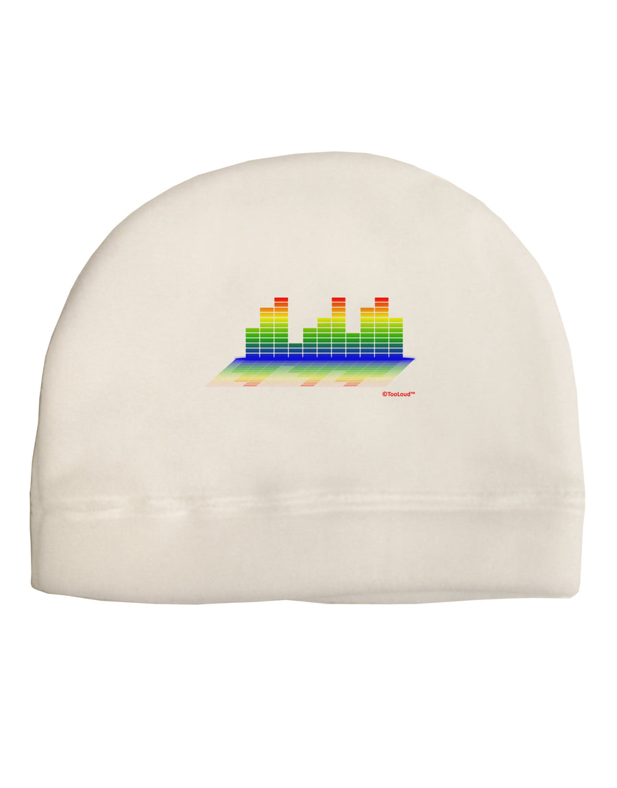 Equalizer Bars Design Adult Fleece Beanie Cap Hat by TooLoud-Beanie-TooLoud-White-One-Size-Fits-Most-Davson Sales