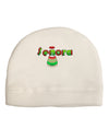 Senora Poncho Adult Fleece Beanie Cap Hat-Beanie-TooLoud-White-One-Size-Fits-Most-Davson Sales