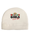 Mexican Girls Love Me Adult Fleece Beanie Cap Hat-Beanie-TooLoud-White-One-Size-Fits-Most-Davson Sales