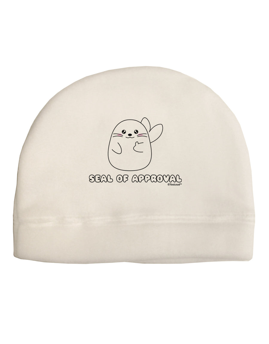 Seal of Approval Child Fleece Beanie Cap Hat by TooLoud-Beanie-TooLoud-White-One-Size-Fits-Most-Davson Sales