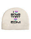 I Heart Boys That Heart EDM Adult Fleece Beanie Cap Hat-Beanie-TooLoud-White-One-Size-Fits-Most-Davson Sales