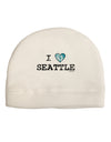 Distressed I Heart Seattle - Heart Flag Child Fleece Beanie Cap Hat by TooLoud-Beanie-TooLoud-White-One-Size-Fits-Most-Davson Sales