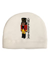 The Nutbrotha - Black Nutcracker Adult Fleece Beanie Cap Hat by-Beanie-TooLoud-White-One-Size-Fits-Most-Davson Sales