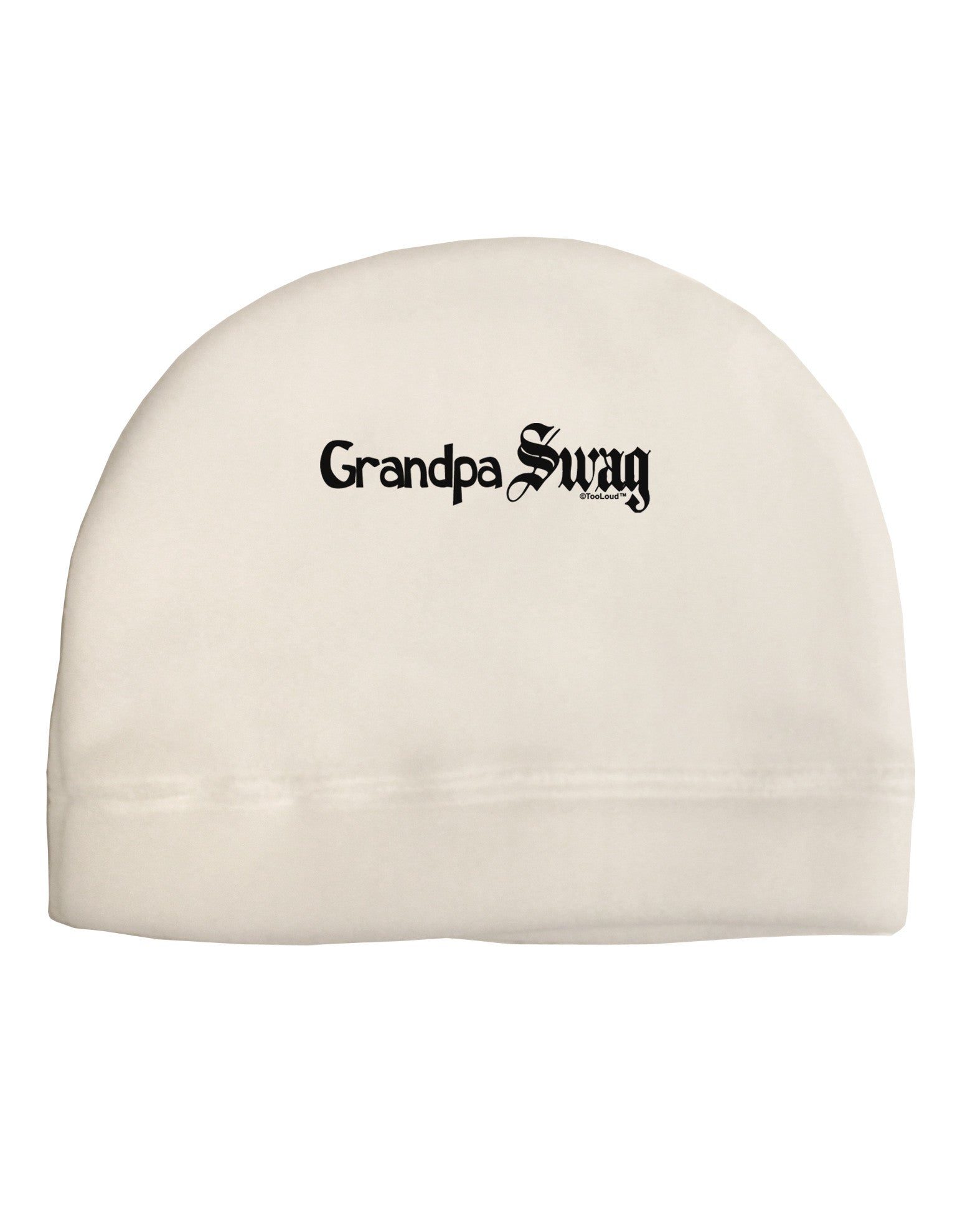 Grandpa Swag Text Adult Fleece Beanie Cap Hat by TooLoud-Beanie-TooLoud-White-One-Size-Fits-Most-Davson Sales