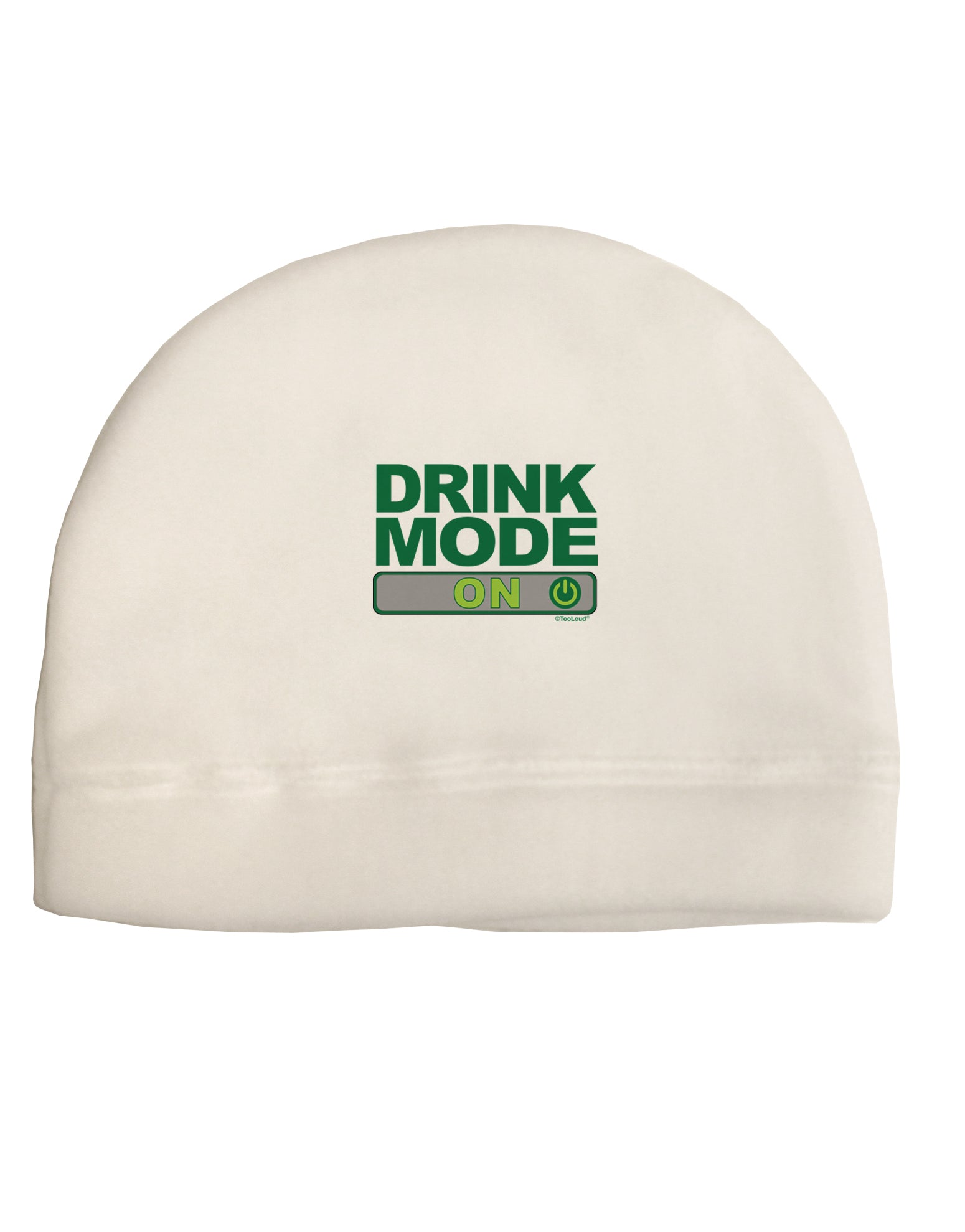 Drink Mode On Adult Fleece Beanie Cap Hat by TooLoud-TooLoud-White-One-Size-Fits-Most-Davson Sales