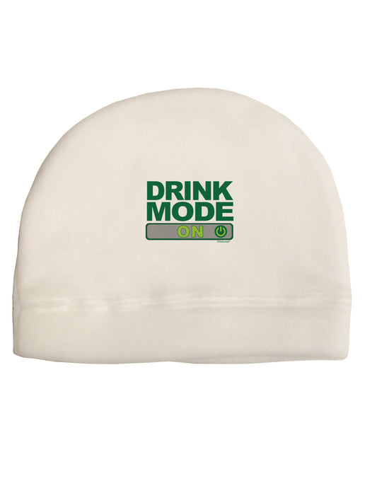 Drink Mode On Adult Fleece Beanie Cap Hat by TooLoud-TooLoud-White-One-Size-Fits-Most-Davson Sales