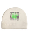 All Green Everything Clover Adult Fleece Beanie Cap Hat-Beanie-TooLoud-White-One-Size-Fits-Most-Davson Sales