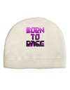 Born To Rage Purple Adult Fleece Beanie Cap Hat-Beanie-TooLoud-White-One-Size-Fits-Most-Davson Sales