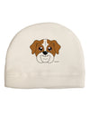 Cute Bulldog - Red Adult Fleece Beanie Cap Hat by TooLoud-Beanie-TooLoud-White-One-Size-Fits-Most-Davson Sales