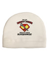 Ironworker - Superpower Child Fleece Beanie Cap Hat-Beanie-TooLoud-White-One-Size-Fits-Most-Davson Sales