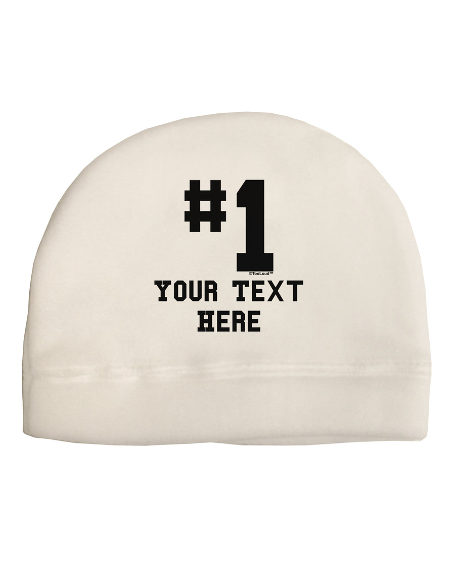 Personalized Number 1 Adult Fleece Beanie Cap Hat by TooLoud-Beanie-TooLoud-White-One-Size-Fits-Most-Davson Sales