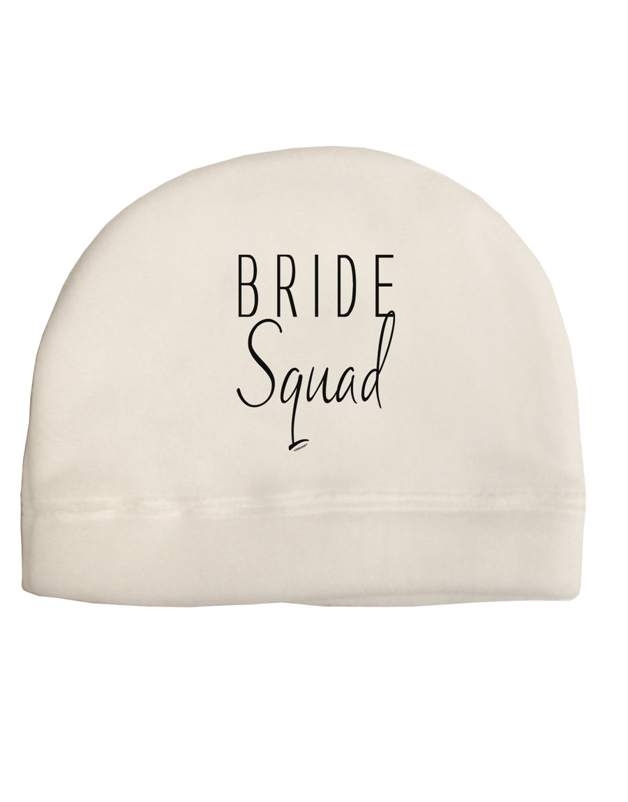 TooLoud Bride Squad Adult Fleece Beanie Cap Hat-Beanie-TooLoud-White-One-Size-Fits-Most-Davson Sales