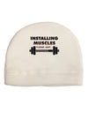 Installing Muscles Adult Fleece Beanie Cap Hat-Beanie-TooLoud-White-One-Size-Fits-Most-Davson Sales