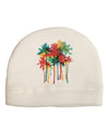 Paint Splash Palm Trees Adult Fleece Beanie Cap Hat-Beanie-TooLoud-White-One-Size-Fits-Most-Davson Sales