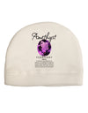 Birthstone Amethyst Adult Fleece Beanie Cap Hat-Beanie-TooLoud-White-One-Size-Fits-Most-Davson Sales