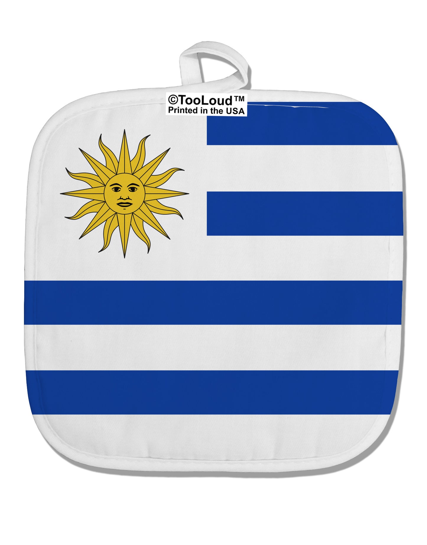 Uruguay Flag AOP White Fabric Pot Holder Hot Pad All Over Print-Pot Holder-TooLoud-Davson Sales