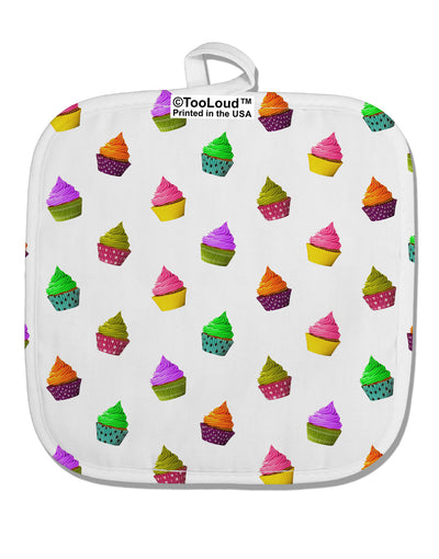 Real Cupcakes AOP White Fabric Pot Holder Hot Pad All Over Print-Pot Holder-TooLoud-White-Davson Sales