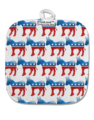 Democratic Symbol All Over White Fabric Pot Holder Hot Pad All Over Print-Pot Holder-TooLoud-White-Davson Sales
