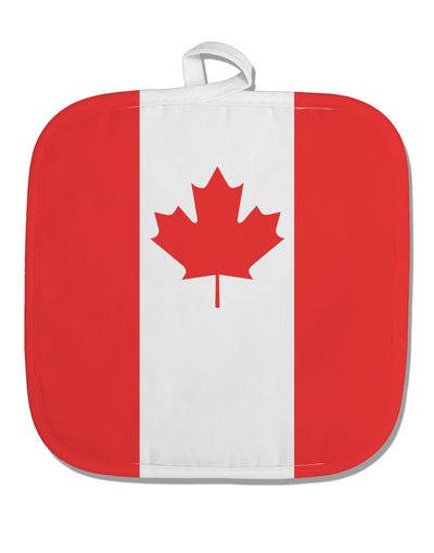 Canadian Flag All Over White Fabric Pot Holder Hot Pad All Over Print by TooLoud-Pot Holder-TooLoud-White-Davson Sales