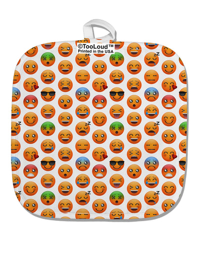 Lots Of Emojis AOP White Fabric Pot Holder Hot Pad All Over Print-Pot Holder-TooLoud-White-Davson Sales