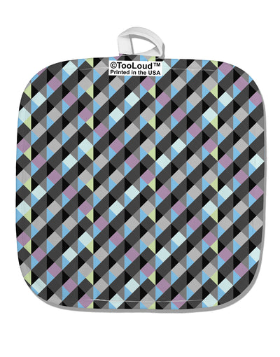 Plaid Pattern AOP White Fabric Pot Holder Hot Pad All Over Print-Pot Holder-TooLoud-White-Davson Sales