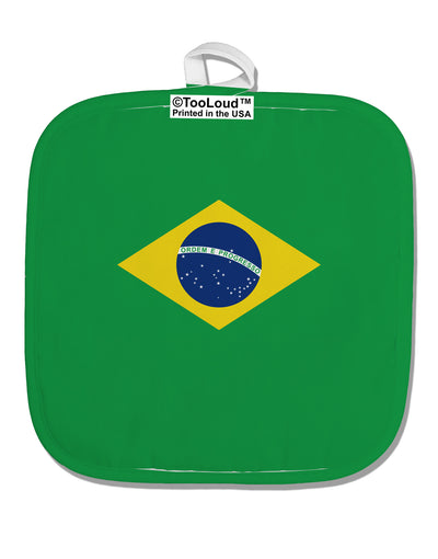 Brazil Flag AOP White Fabric Pot Holder Hot Pad All Over Print-Pot Holder-TooLoud-White-Davson Sales