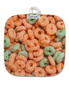 Orange and Green Cereal All Over White Fabric Pot Holder Hot Pad All Over Print-Pot Holder-TooLoud-White-Davson Sales