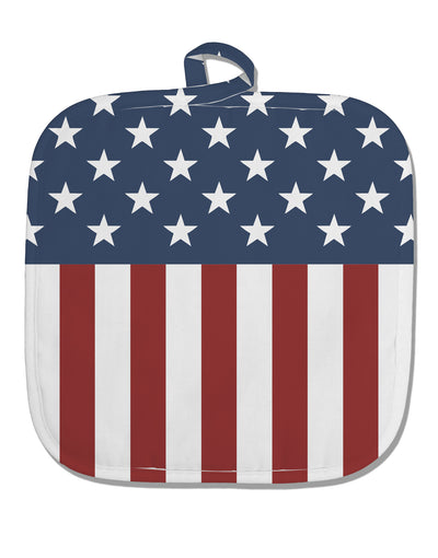 Stars and Stripes American Flag White Fabric Pot Holder Hot Pad All Over Print-Pot Holder-TooLoud-White-Davson Sales