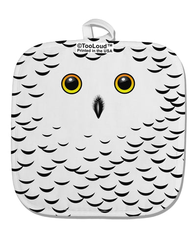 Snowy Owl Cute Animal Face White Fabric Pot Holder Hot Pad All Over Print-Pot Holder-TooLoud-White-Davson Sales