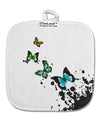 Splatter Butterflies AOP White Fabric Pot Holder Hot Pad All Over Print-Pot Holder-TooLoud-White-Davson Sales