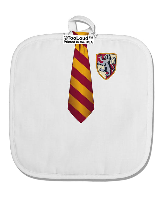 TooLoud Wizard Uniform Red and Yellow White Fabric Pot Holder Hot Pad All Over Print-Pot Holder-TooLoud-White-Davson Sales