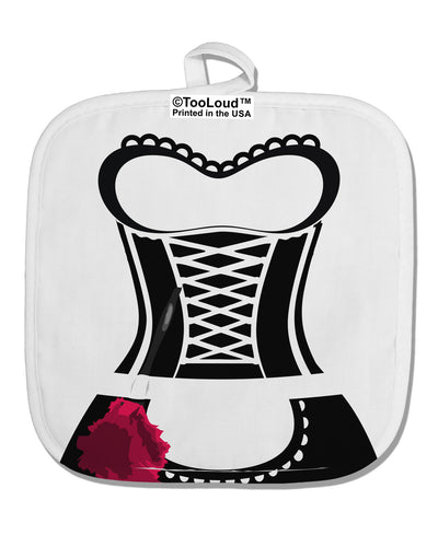 French Maid AOP White Fabric Pot Holder Hot Pad All Over Print-Pot Holder-TooLoud-White-Davson Sales