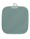 Swimming Fish Optical Illusion White Fabric Pot Holder Hot Pad All Over Print-Pot Holder-TooLoud-White-Davson Sales