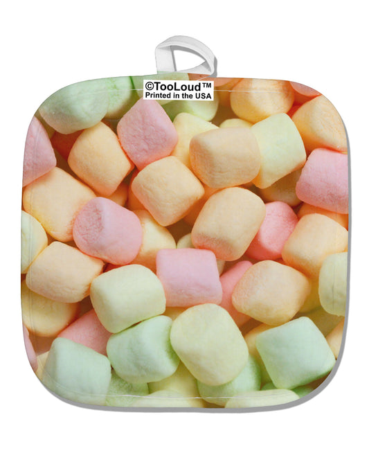 Marshmallows All Over White Fabric Pot Holder Hot Pad All Over Print-Pot Holder-TooLoud-White-Davson Sales