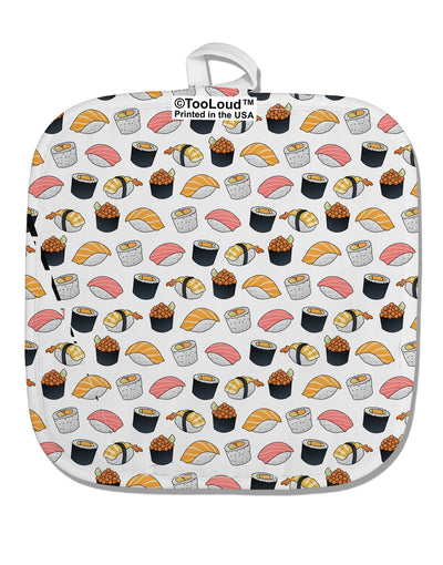 Cute Sushi AOP White Fabric Pot Holder Hot Pad All Over Print-Pot Holder-TooLoud-White-Davson Sales