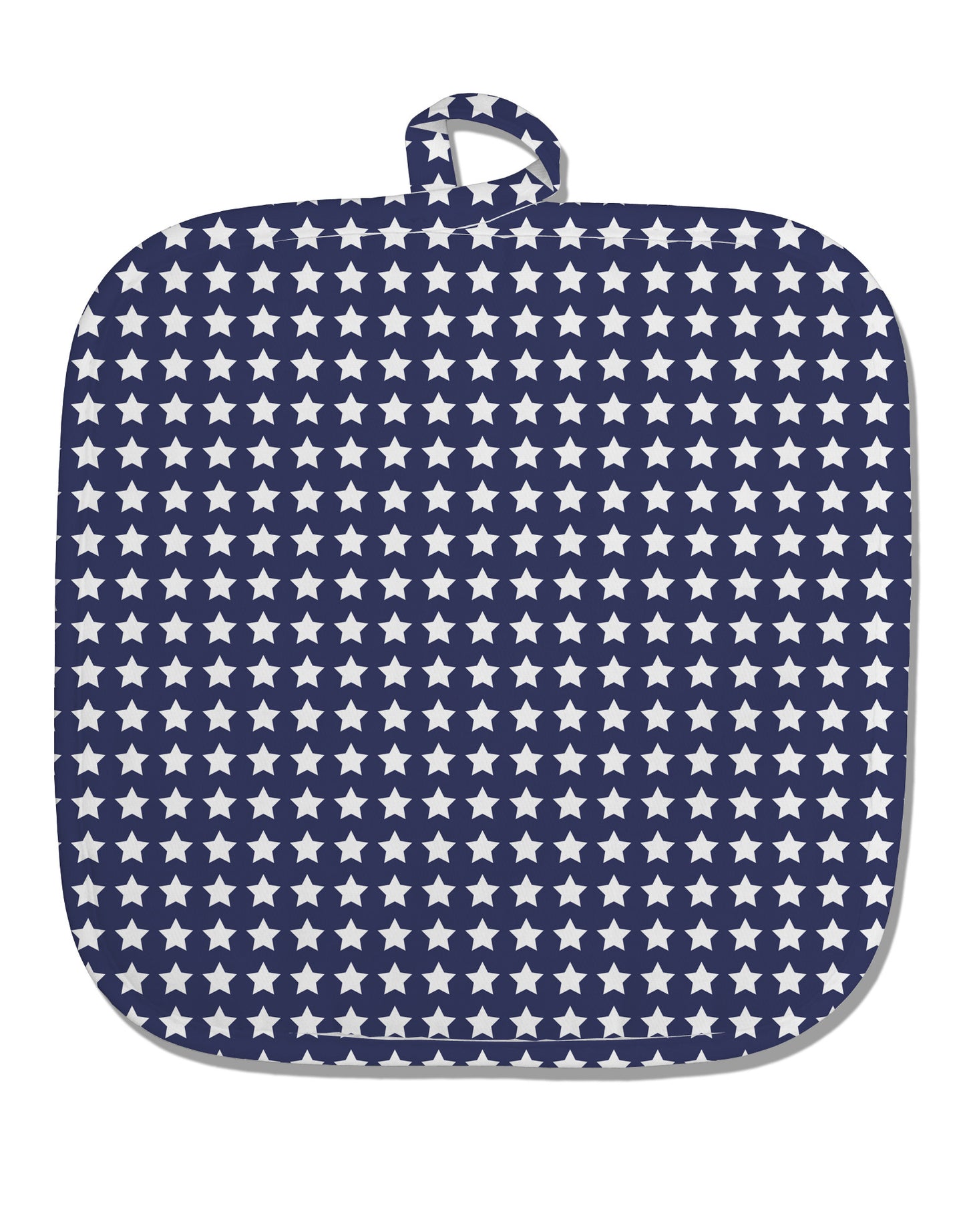 Americana Stars Pattern White Fabric Pot Holder Hot Pad All Over Print-Pot Holder-TooLoud-White-Davson Sales