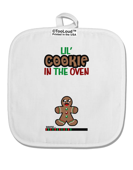 Lil Cookie In The Oven - Maternity AOP White Fabric Pot Holder Hot Pad All Over Print-Pot Holder-TooLoud-White-Davson Sales