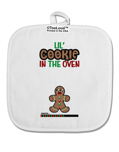 Lil Cookie In The Oven - Maternity AOP White Fabric Pot Holder Hot Pad All Over Print-Pot Holder-TooLoud-White-Davson Sales