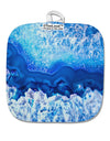 Blue Agate Geode Print White Fabric Pot Holder Hot Pad All Over Print-Pot Holder-TooLoud-White-Davson Sales